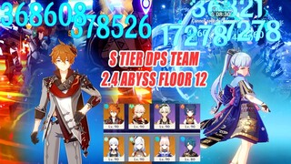 Childe C0 Kazuha Xiangling & Ayaka Shenhe Freeze - S tier Team For 2.4 Abyss Floor 12