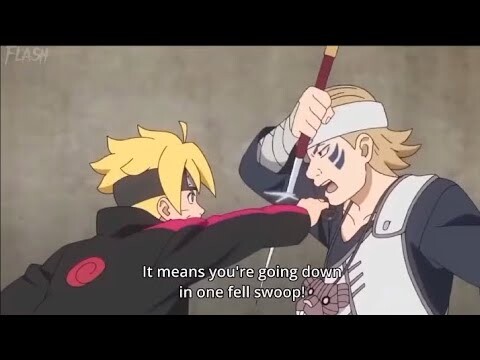 boruto chunin exam fight