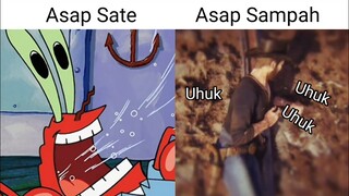 Saat Ngehirup Asap Sate VS Asap Sampah