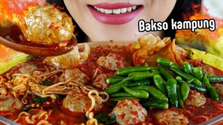 ASMR BAKSO KAMPUNG KUAH PALING PEDAS | EATING SOUNDS