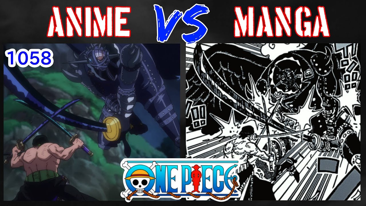 Anime VS Manga  ワンピース - One Piece Episode 1057 