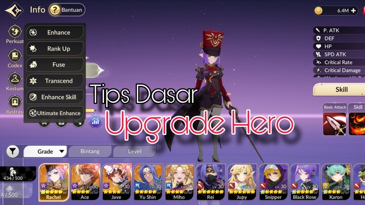 Tips Dasar SEVEN KNIGHT Rebirth (Upgrade Hero)