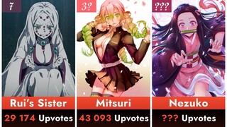 Best Demon Slayer Waifu (By Voting) I Top Demon Slayer Waifu