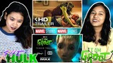 She Hulk And Groot | She Hulk Trailer Vs I am Groot Trailer | Reaction Girls @IndiaMarvel