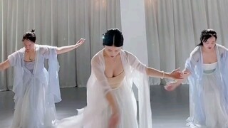 冰肌玉骨淡妆颜，彩袖纱罗曼舞翩