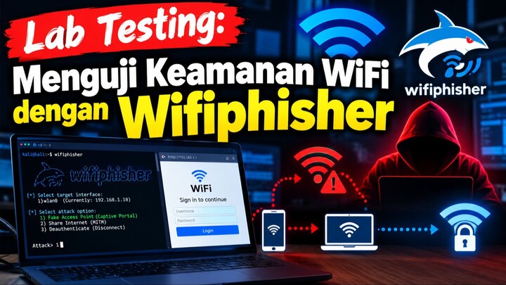 Lab Testing: Menguji Bagaimana Hacker Bisa Mengetahui Password WiFi Dengan Wifiphisher