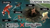 NEW❗ Mlbb X Attack On Titan FULL SQUAD | Mikasa, Eren, Levi
