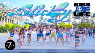 【Z轴舞团】神一镜到底手动还原MV! 吻妹看了也会叫绝的夏日神曲sticky翻跳