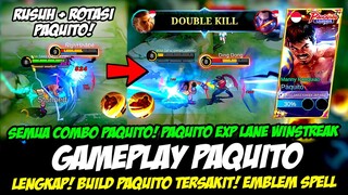 COMBO PAQUITO EXP LANE TERBARU❗ BUILD PAQUITO TERSAKIT 2023❗ TUTORIAL & GAMEPLAY PAQUITO TOP GLOBAL