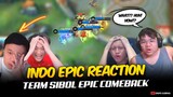INDO PRO PLAYERS REACTION ON TEAM PH COMEBACK PLAY vs TEAM INDONESIA PART 1 🤣