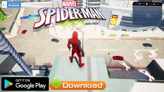 SPIDER MAN MOBILE  PS5 GAMEPLAY ANDROID ALPHA + DOWNLOAD APK  FAN MADE GameOnBudget™ 2022