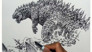 Sketching the King of Monsters - Godzilla