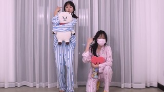 【合作翻跳】GO GO-BTS 一镜到底的睡衣ver·purple u第5弹·宇宙大明星BT21居然也来一起跳？！