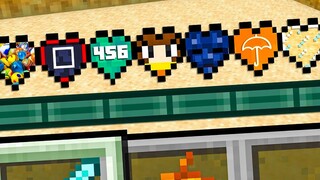 Minecraft But Custom SQUID GAME Hearts!