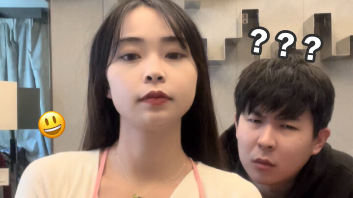 当我在男友面前穿上狗狗的迷你吊带…他惊了！