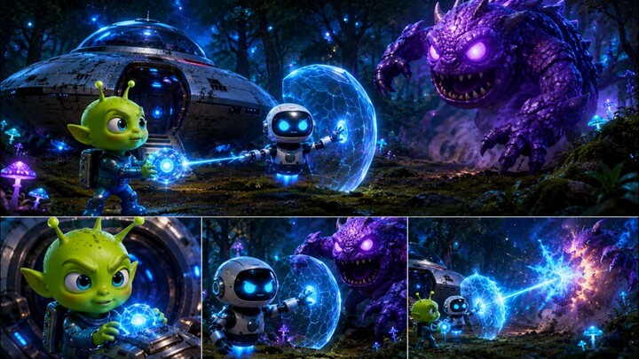 The Friendly Alien's Journey Home 👽🚀 | AI 3D Adventure