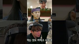 Jungkook reaction V acting "Hwarang"