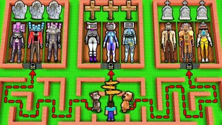 SECRET GRAVE of TV WOMAN in SURVIVAL MAZE in MINECRAFT animation SKIBIDI TOILET vs SPEAKER MAN TITAN