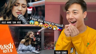 Julie Anne San Jose sings "Your Song" (Parokya Ni Edgar) LIVE on Wish 107.5 Bus | REACTION