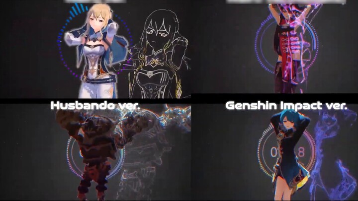 [MMD] เปรียบเทียบ Genshin Impact Hip Sway Dance