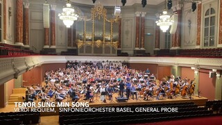 Verdi Requiem,  Ingemisco ,  Tenor Sung min Song, Sinfonieorchester Basel