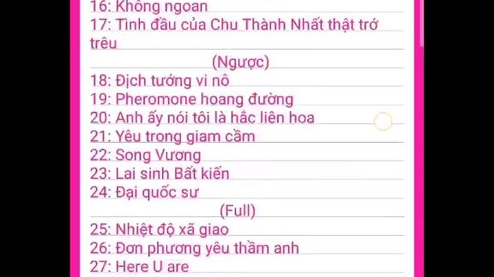 134 bộ đam của các cô đêy