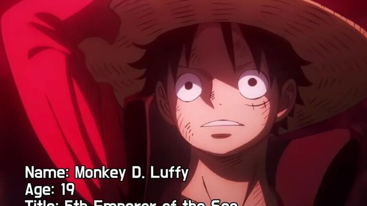 FIFTH EMPEROR OF THE SEA MONKEY D. LUFFY
