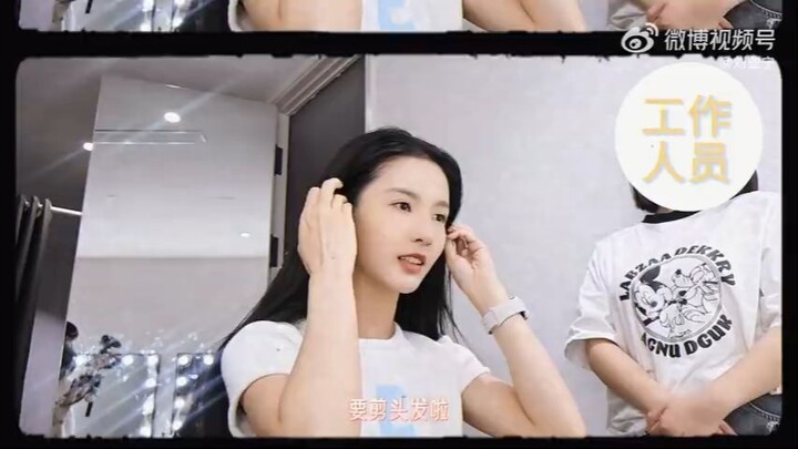 Liu Xiening new hair style for new series [ Blossom through the Cloud ] 👩👉✈️