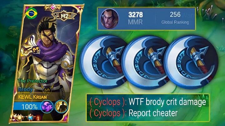 BRODY INSANE CRITICAL DAMAGE BUILD IS BACK!!😱 (CRIT DAMAGE HACK)