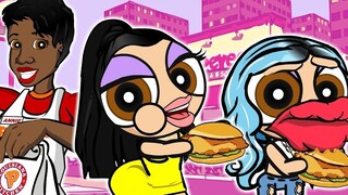 [Plastic Sisters] Ekstra - Pergi ke restoran ayam goreng untuk membuat nasi [PopToonsTV]