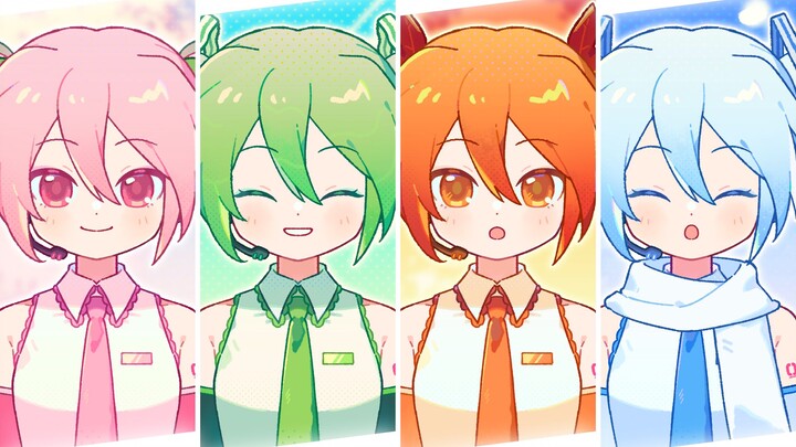 【meme】Warna Empat Musim Miku\\🩷💚🧡💙//