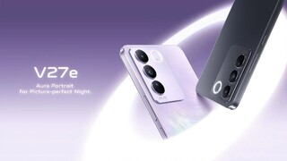 vivo V27e 开箱视频，不到一分钟带你看清「薰衣草紫」的美。紫色的花瓣被镌刻在手机的部，莹石AG工艺将紫色充满流动感的呈现出不同的层次，柔光环让自拍更有魅力。（视频转自vivo马来西亚_小红书）