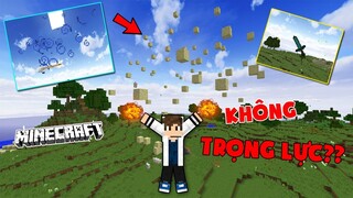 Chuyện Gì Sẽ Xảy Ra Nếu Thế Giới Minecraft Không Trọng Lực?! - Bạn Đã Biết??