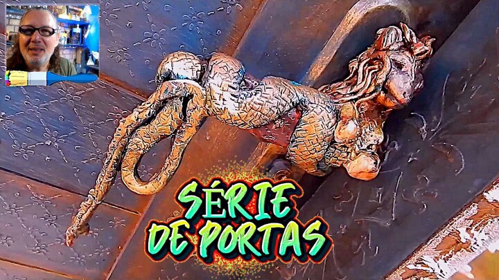 Decorando maçaneta de porta com Dragão / Decorating a door handle with a dragon