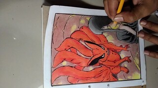 gambar pertemuan himawari dan kurama kecil