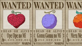 One Piece Devil Fruit Bounties