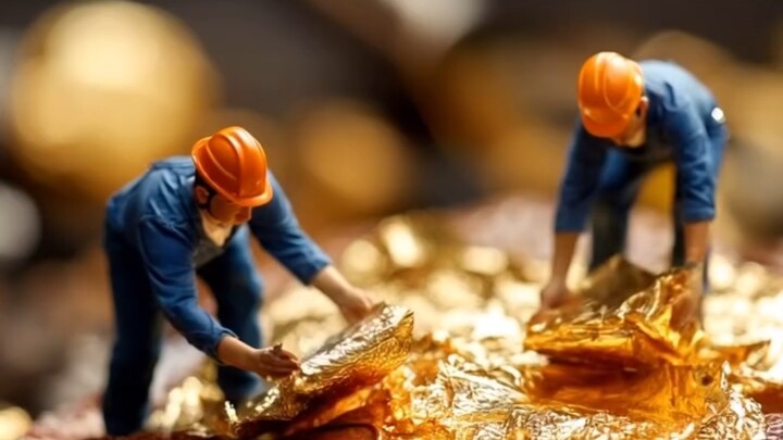 Giant Golden Battle Axe Steak