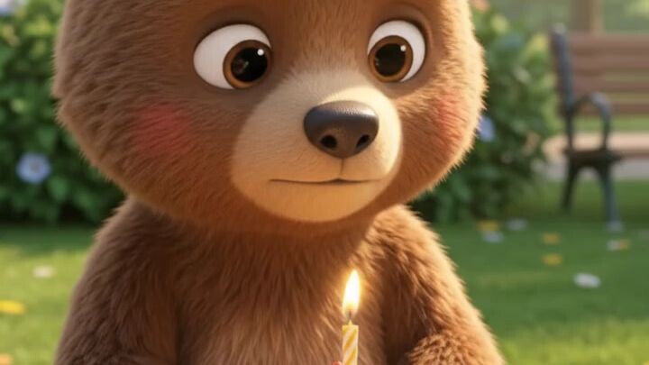 Bear's Birthday Surprise! 🐻🎂 | Cute Kids Story #Shorts