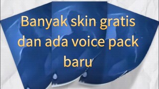 bulan Desember banyak skin gratis dan voice pack baru cuy