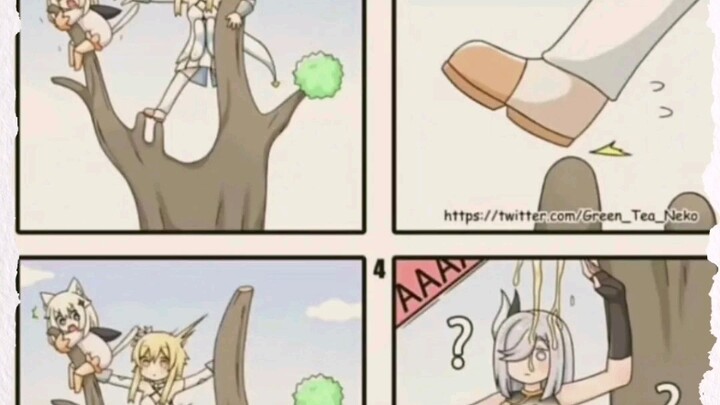 莹失前足