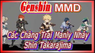 [Genshin, MMD] Các Chàng Trai Manly Nhảy "Shin Takarajima"