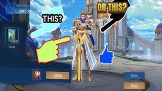 LIGHTBORN SKIN GIVEAWAY MOBILE LEGEND