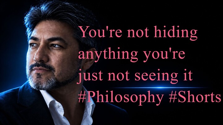 You're not hiding anything — you're just not seeing it #Philosophy #SelfAwareness