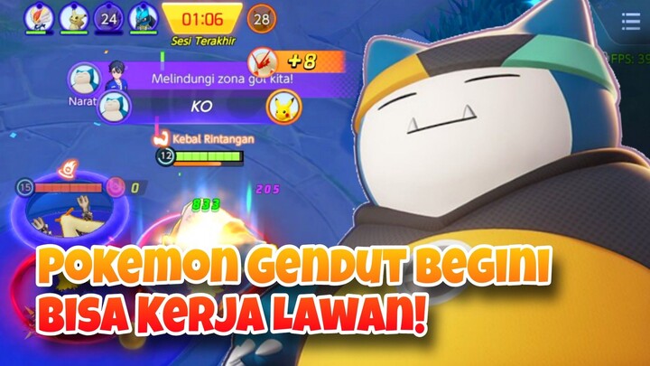 Pokemon Gendut Begini Bisa Kerja Lawan Loh! - Pokemon Unite