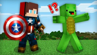 Mikey & JJ Became Captain America in Minecraft Challenge (Maizen Mizen Mazien)