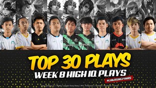 [HD] TOP 30 HIGH IQ PLAYS MPL S9 WEEK 8,Urishii Esme Block,Haze Xavier,Joyboy Freestyle,Ch4knu Buff