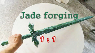 Making the Blue Rose Sword of Sword Art Online with Jade