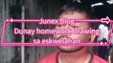 Dunay homework drawing sa eskwelahan.