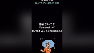 DUET ME: YOU'RE THE GREEN LINE. POV: You forget your umbrella at home. fyp duet pov voiceacting ☔️☔️