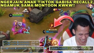 KOK GA BISA RECALL2 COKK BUG TAIK KWKW!! NGAMUK NYA SAMA MONTOON GAK TUH HAHAHA!!